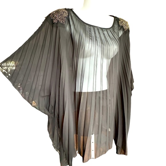 Formal Sheer Over Piece/ Poncho By Collection Dressbarn 18/20 - Picture 1 of 16